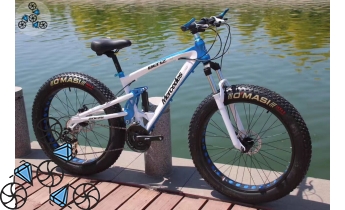 Велосипед FatBike Mercedes M3 White Blue